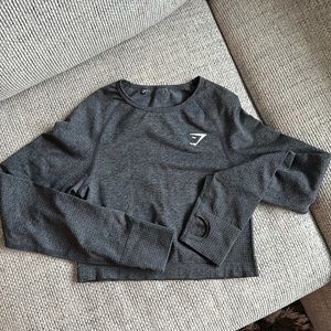 GYMSHARK crop long sleeve